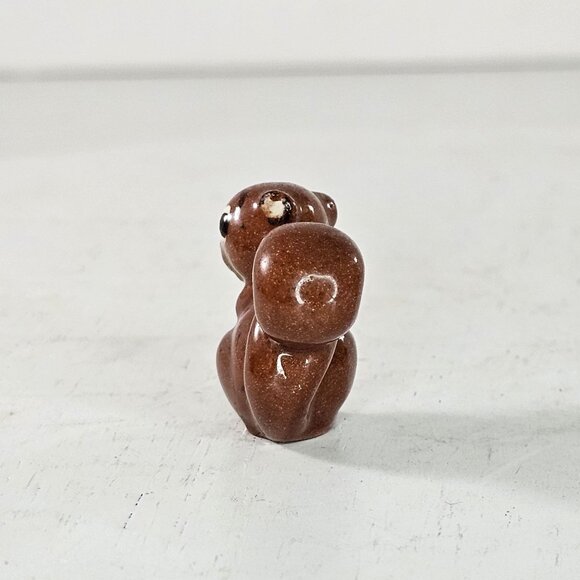 Hagen Renaker Early Baby Squirrel Brown Miniature Figurine Ceramic Sitting Up - Picture 5 of 8